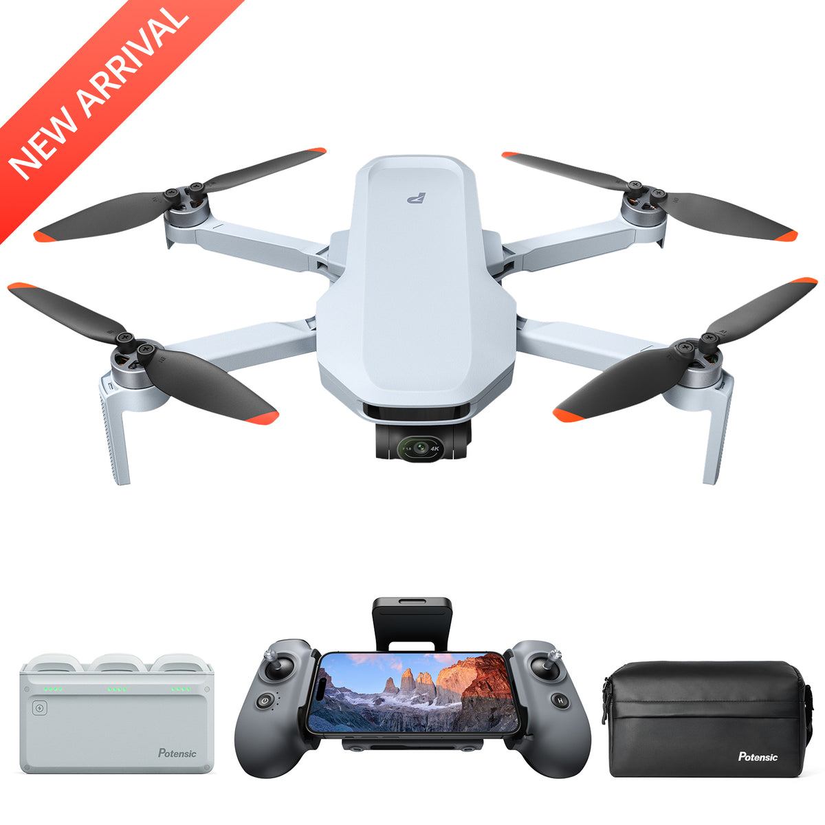 ATOM 2 Drone with 8K Camera, AI Track, 10km Video Transmission, Vertical Shooting, C0