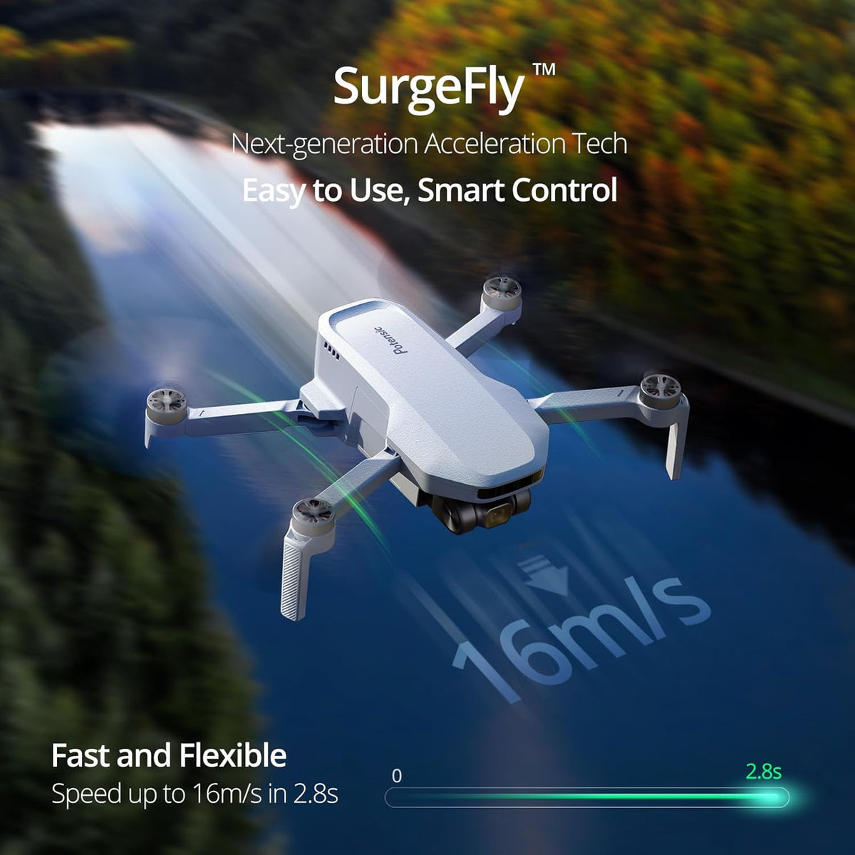 ATOM SE Sub 250 g Foldable GPS Drone with 4K HD EIS Camera, C0